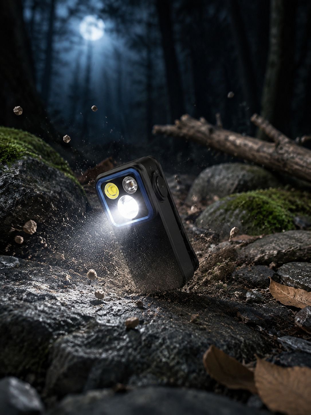 Compacte LED schijnwerper zaklamp met meerdere lichtstanden
