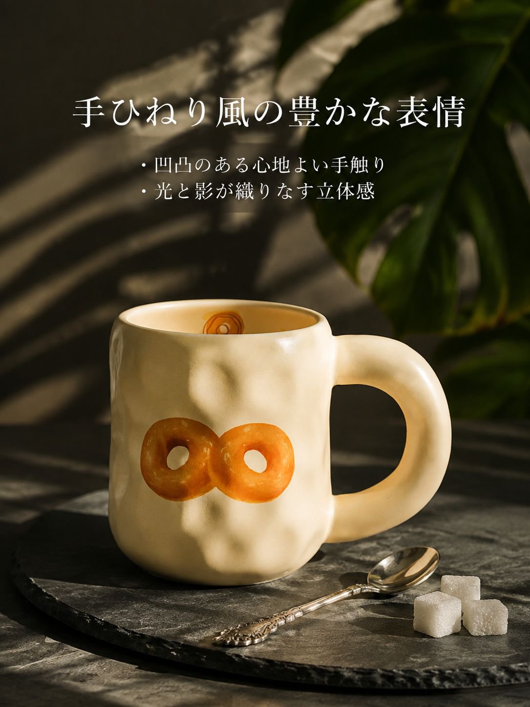 陶器のコーヒーカップ