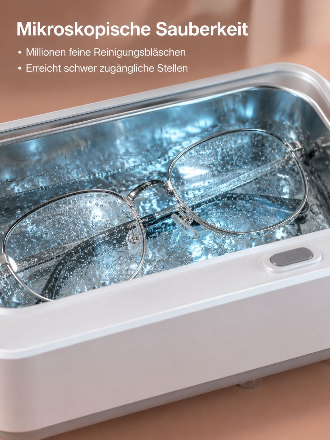 Multifunktionale Reinigungsmaschine Schallvibrationsbrillen-Reinigungsmaschine Zahnspangenschmuck tr