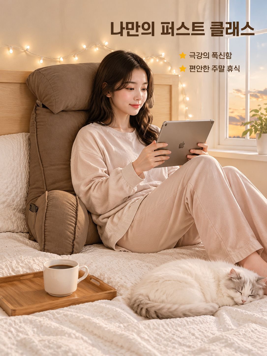 베개식 호화 소파 베개 매트