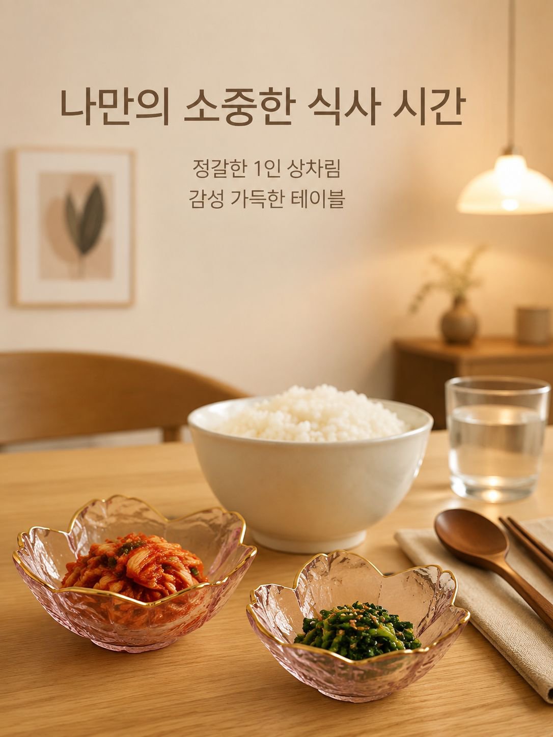 벚꽃 모양 샐러드 그릇