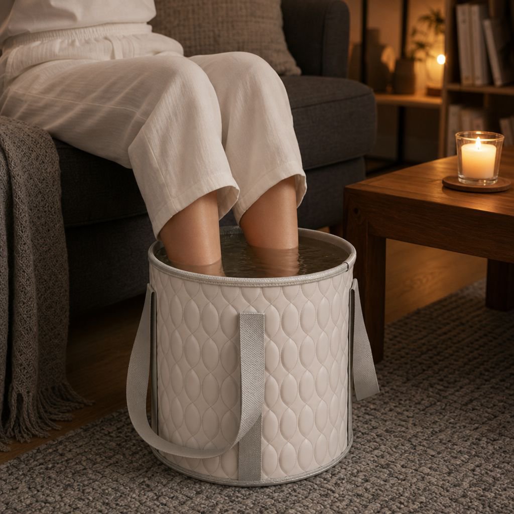 Portable Tall Foot Soak Bucket, Foot Bath Magic Basin