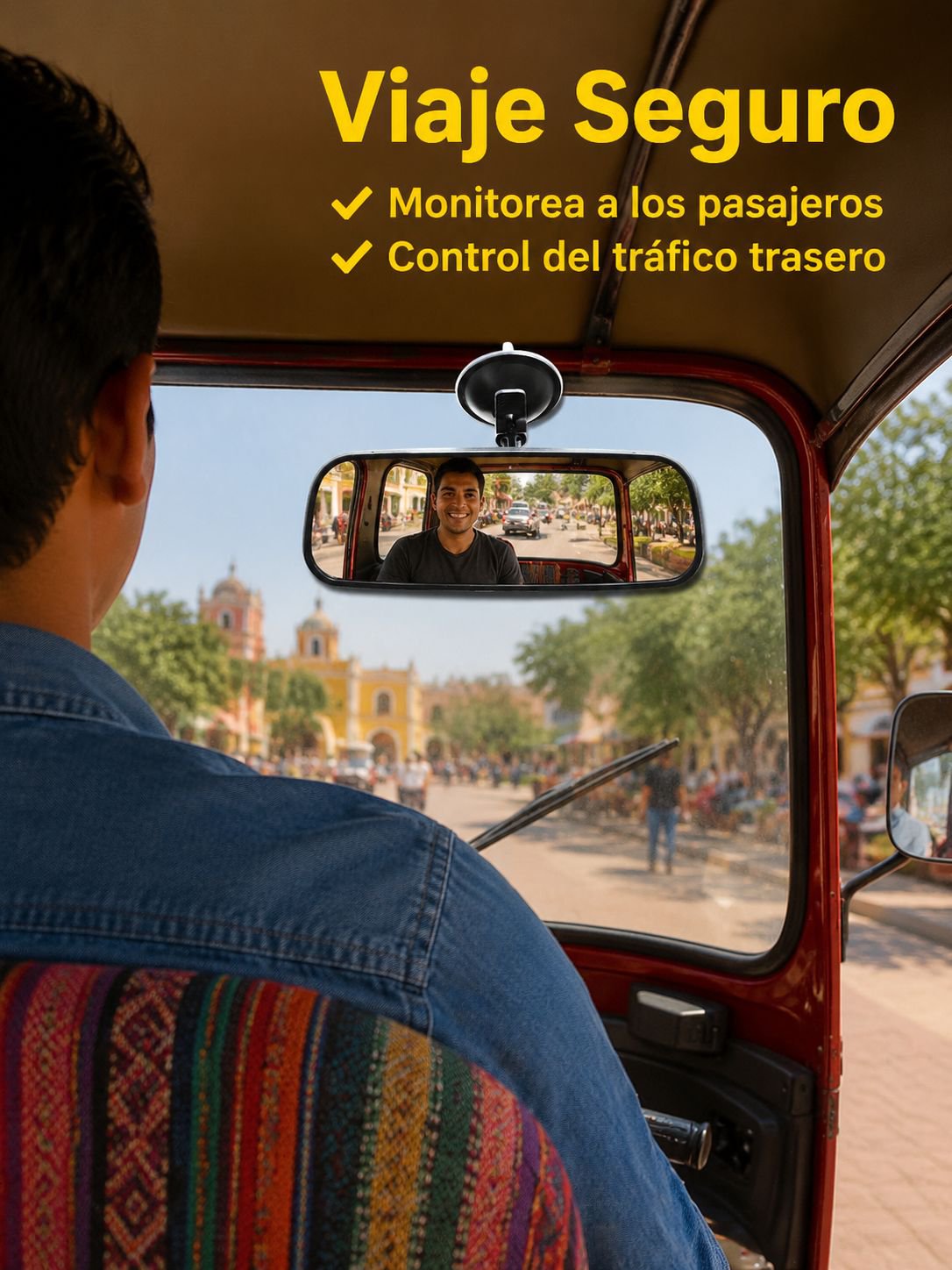 Espejo retrovisor para triciclo eléctrico