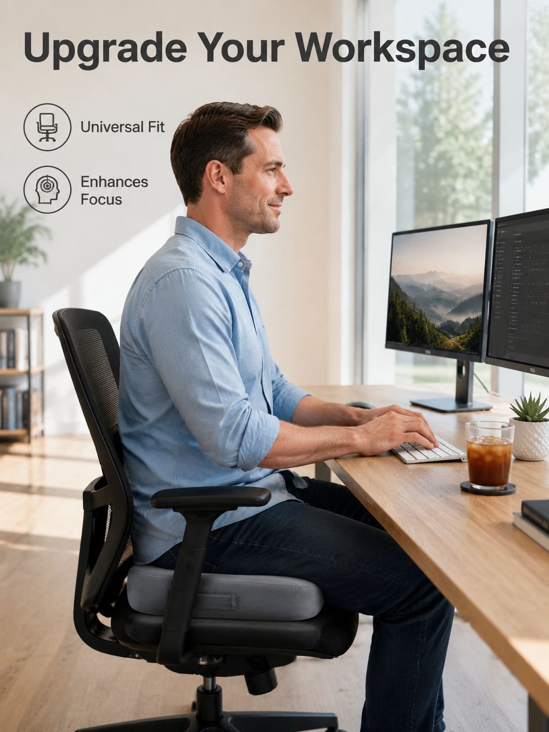 Tailbone decompression cushion