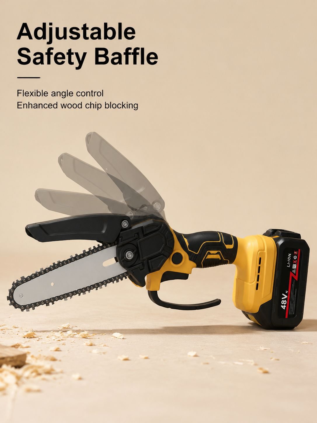 Easy-to-use portable chainsaw for home and yard work