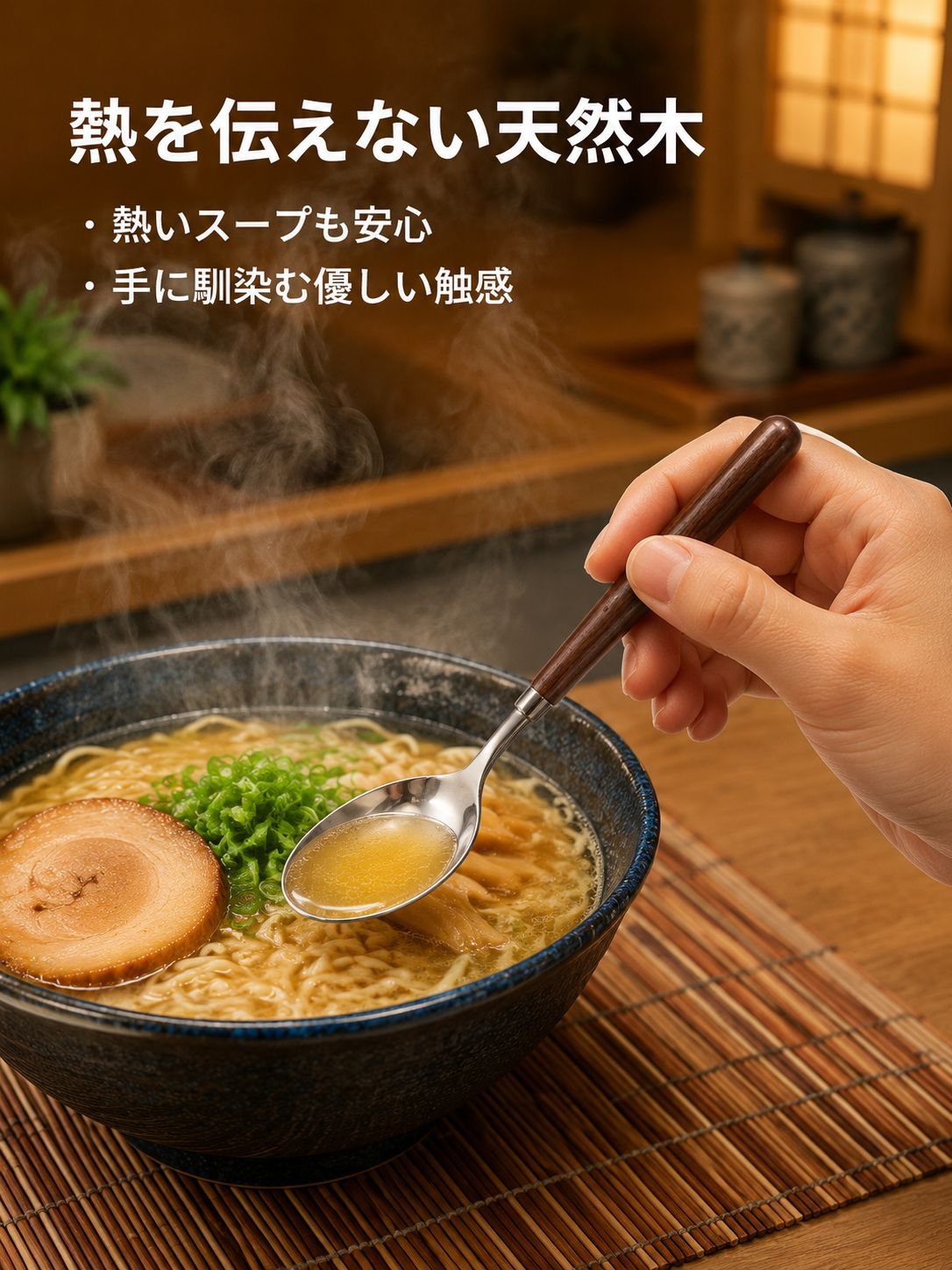 ステンレス製のスプーン