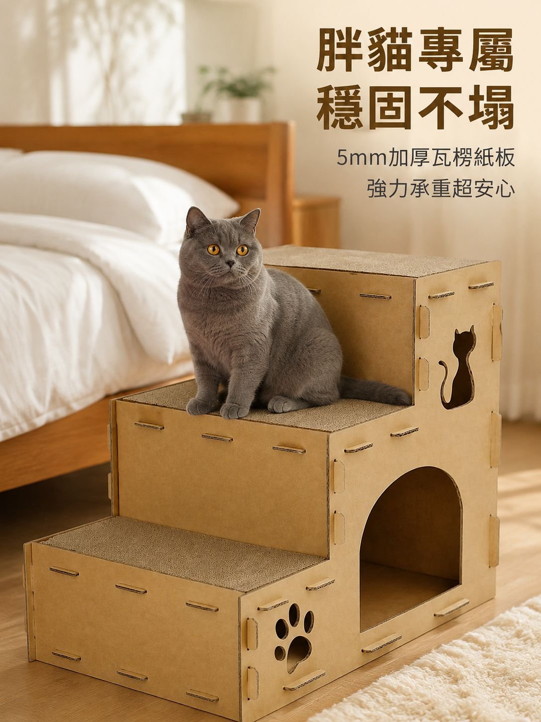 반려동물 다층 고양이 골판지 빌라