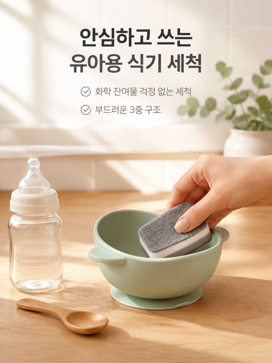 더블 두께 클렌징 스펀지 지우개