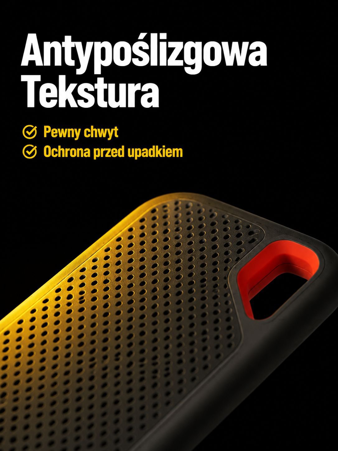 Przenośny dysk SSD podczas transferu danych