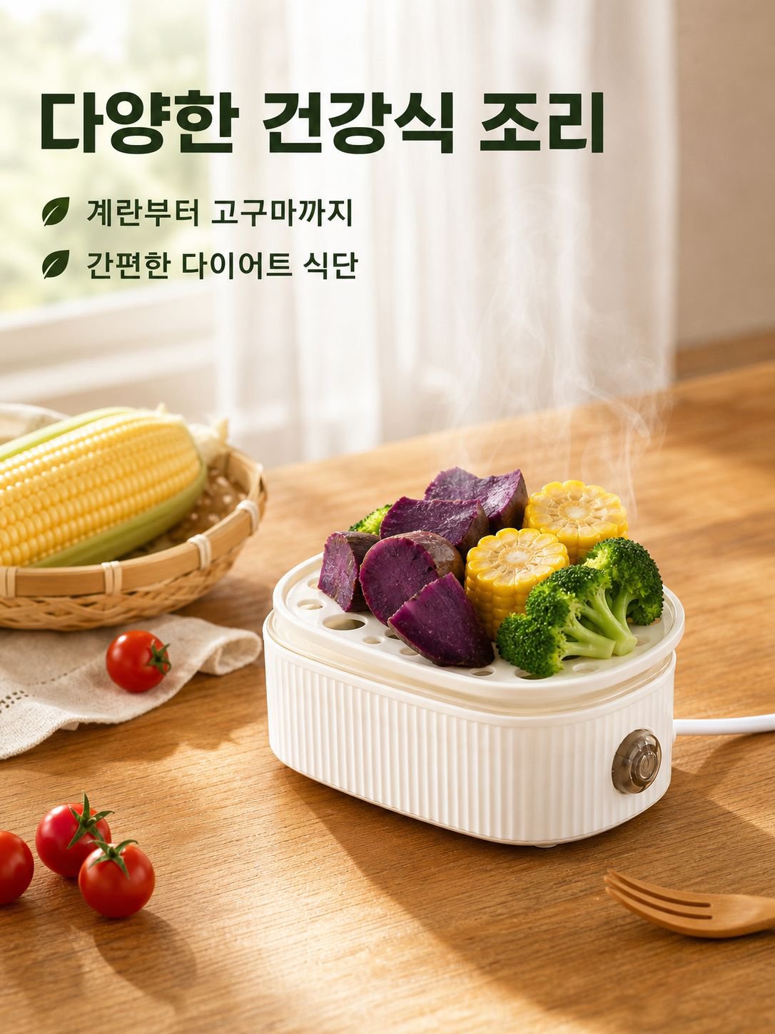 기숙사 미니 다용도 가정용 스테인리스 자동단전 계란찜기