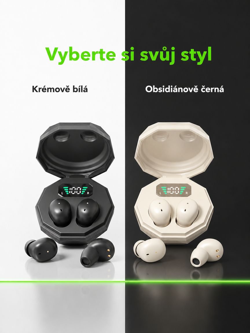 Vysoká kvalita zvuku a dlouhá výdrž baterie sluchátek