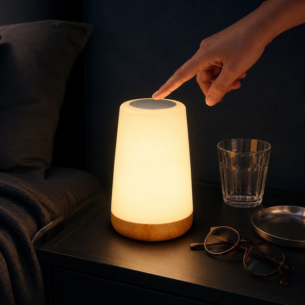 Cute Pat Night Light, Home Bedside Lamp for Student Dormitory