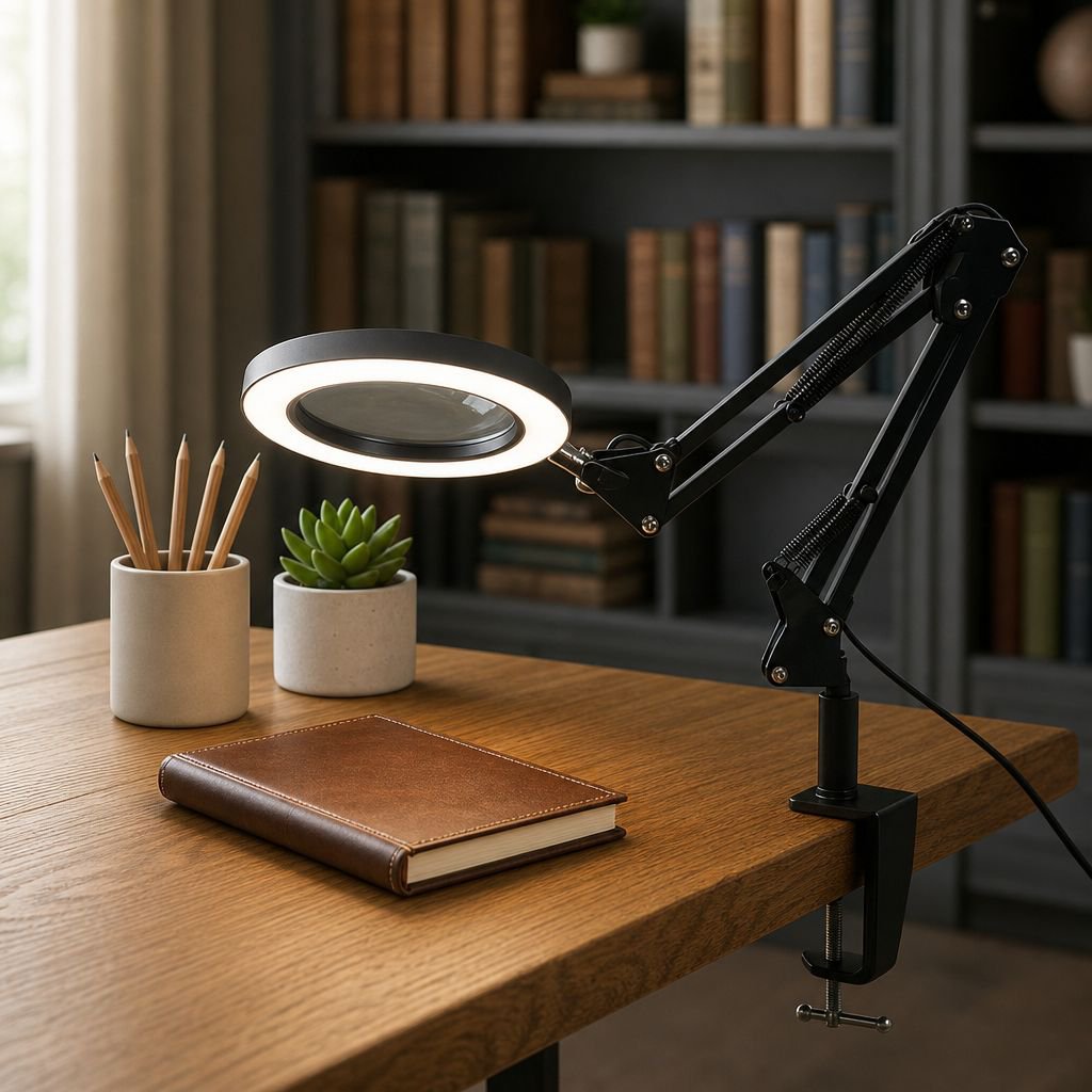 Lampe loupe pliante pour travaux d'entretien JMY, protection des yeux, lampe de lecture et d'étude