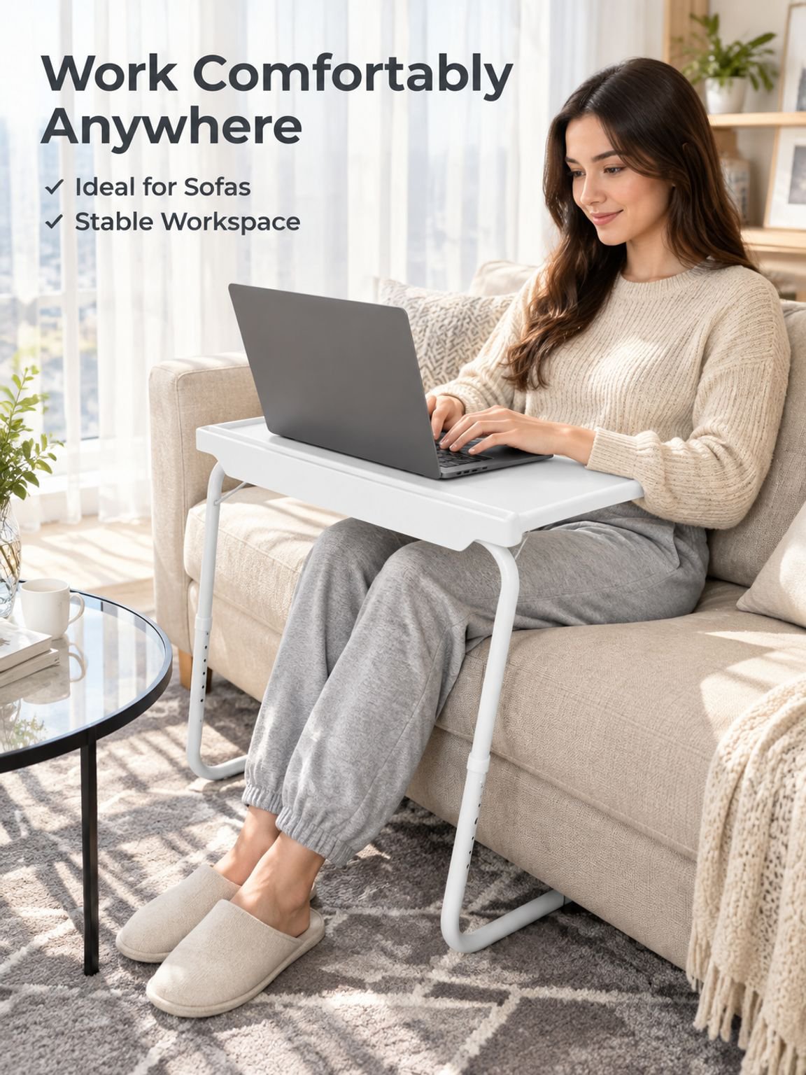 Home Lazy Bedside Folding Table