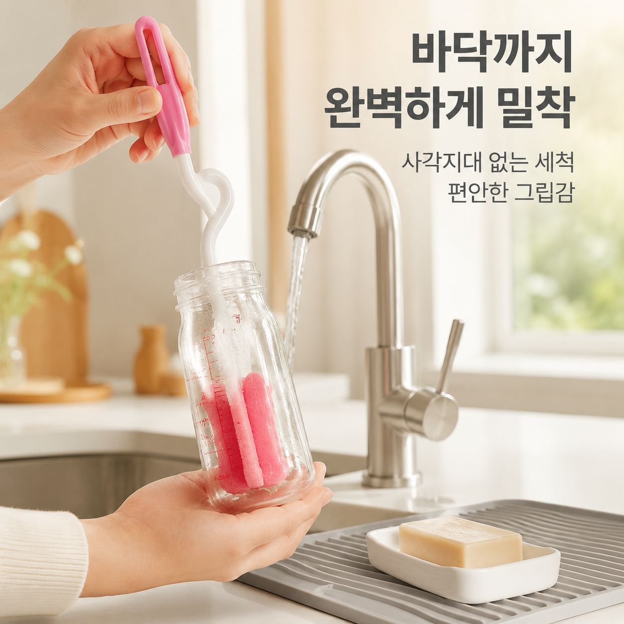 아기 젖병 세척 브러시 5종 세트 엄마와 아기를 위한 청소 도구