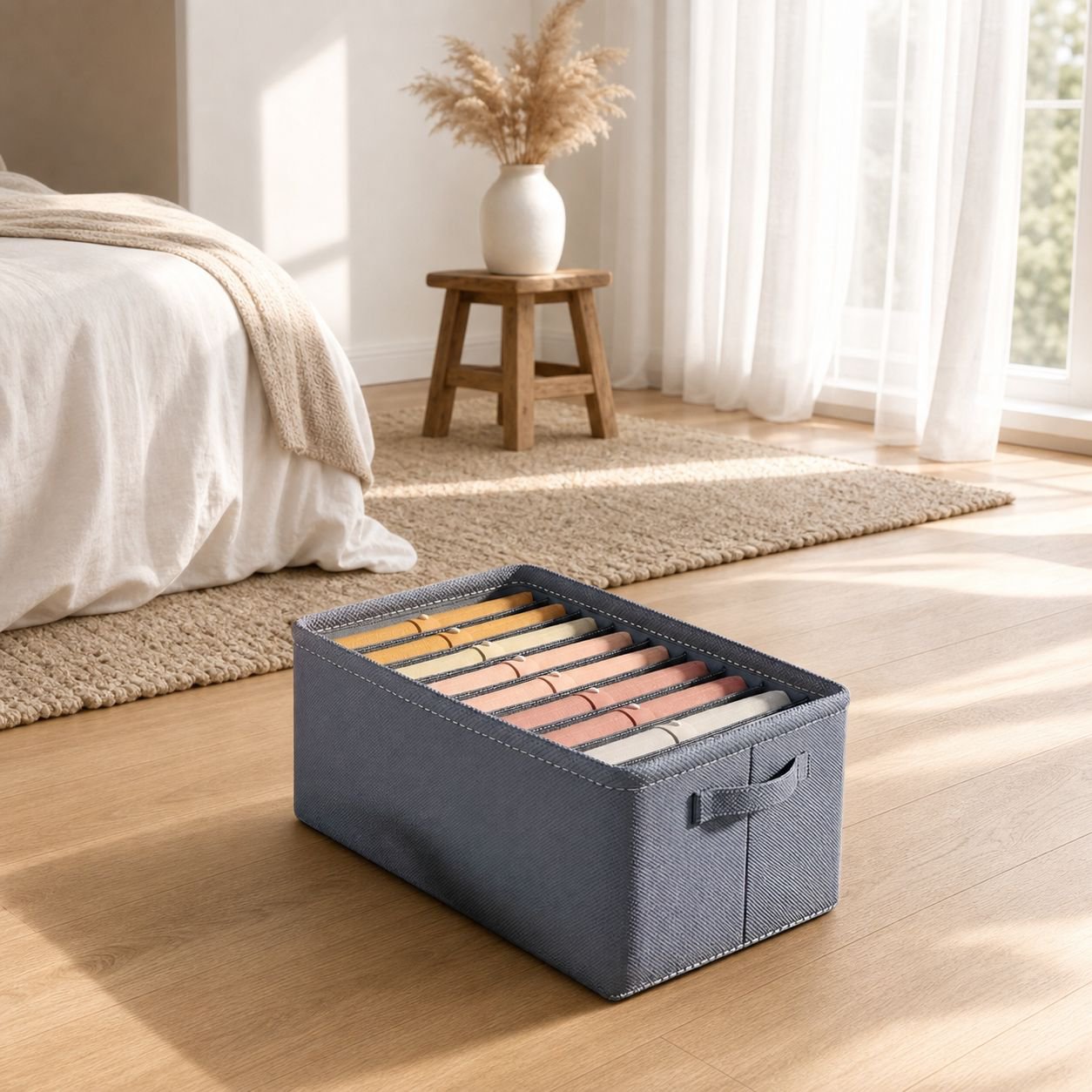 Extra-Large Foldable Storage Box for Closet and Bedroom