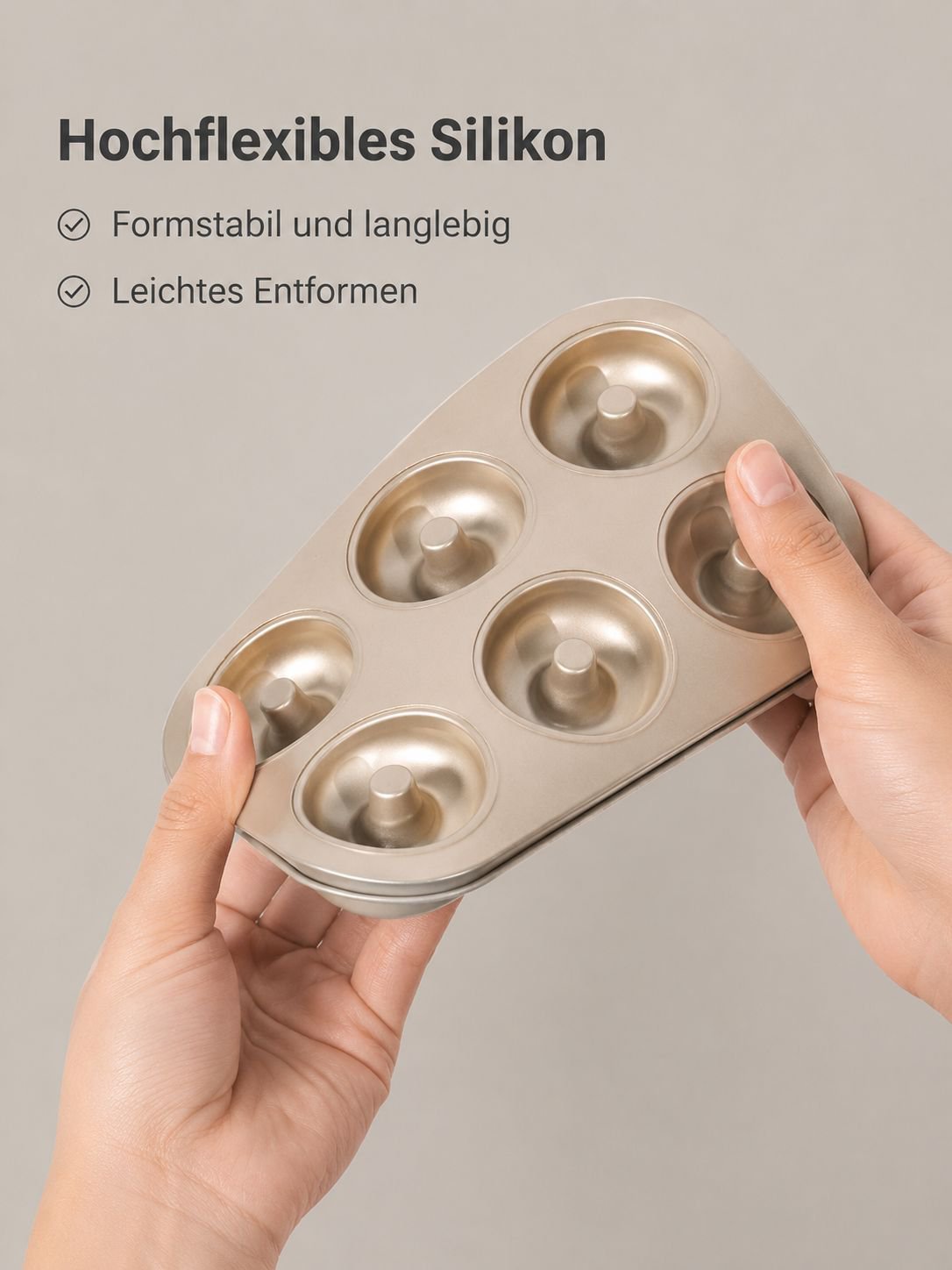 Donut Backform für sechs Donuts, antihaftbeschichtet