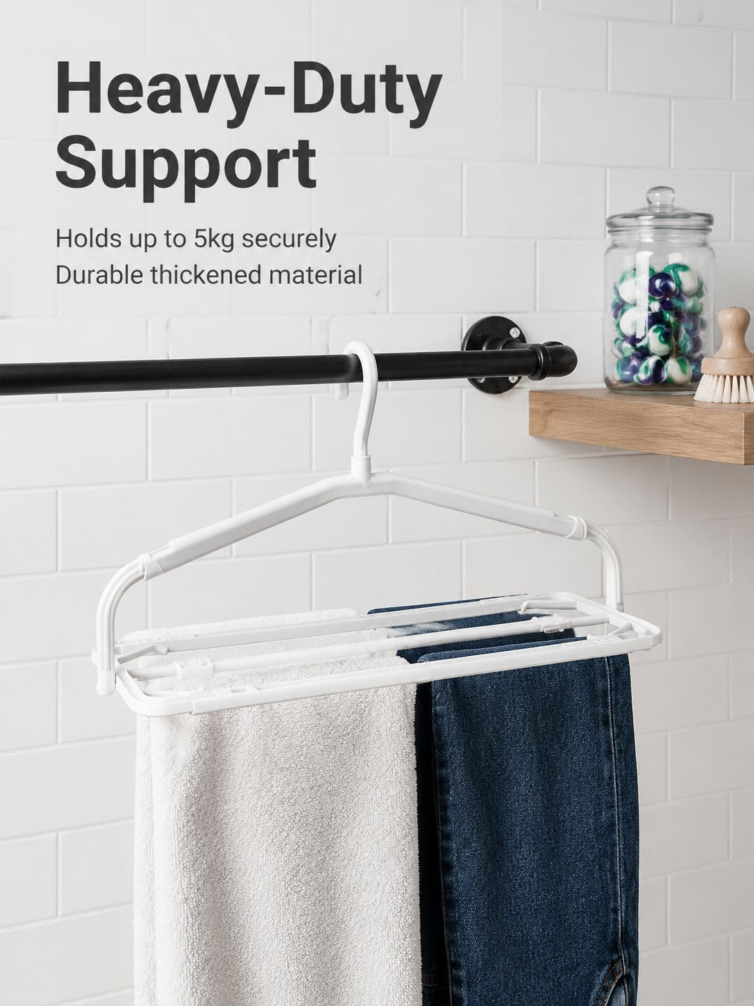 Multifunctional foldable clothes rack