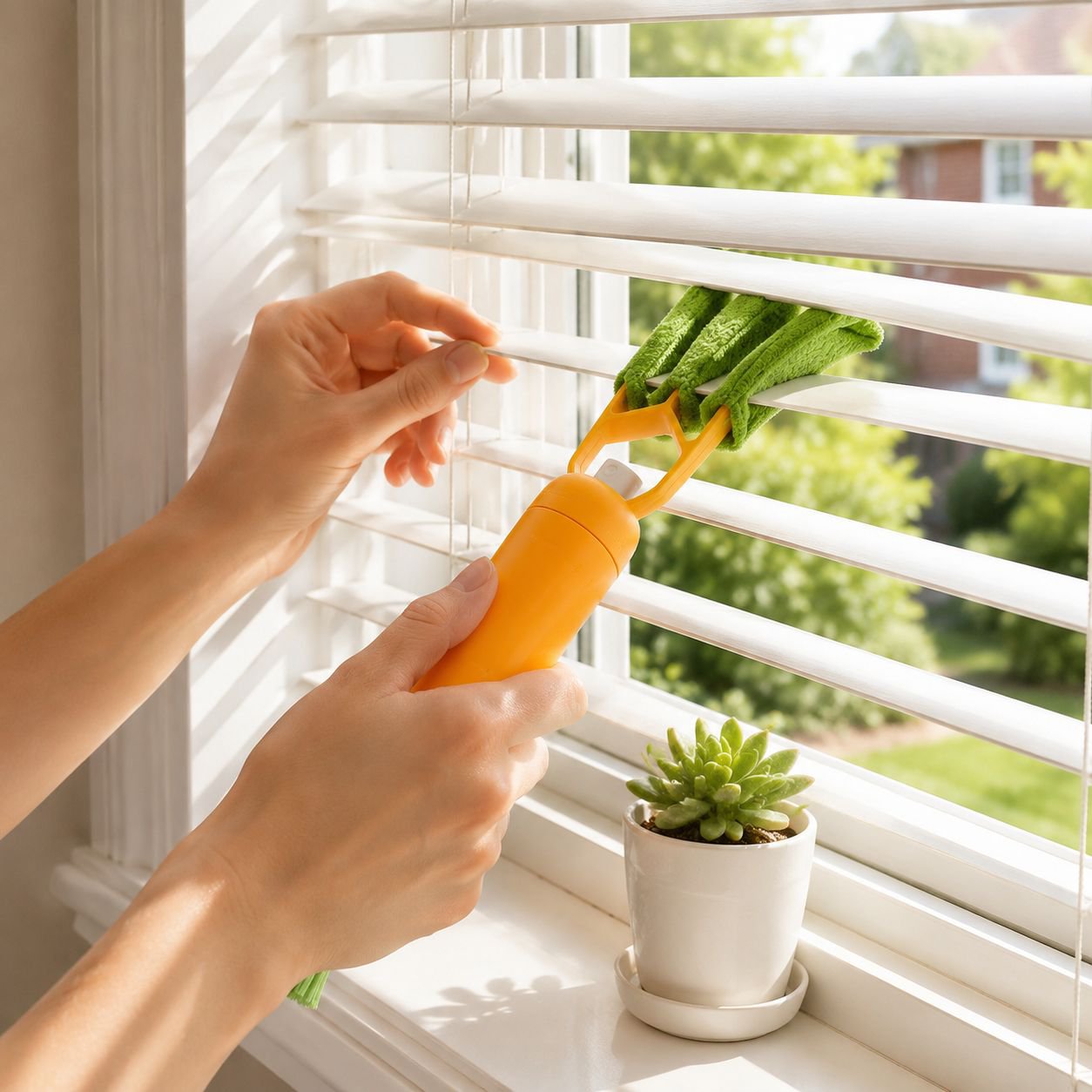 Air conditioner dust removal brush