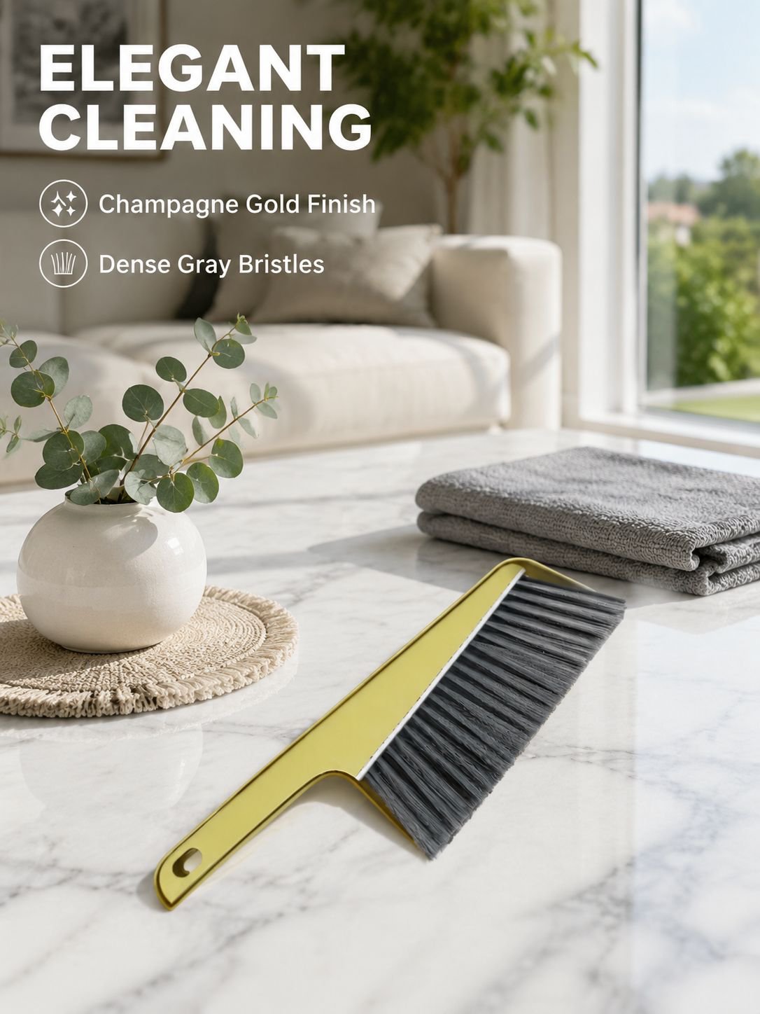 Multi functional perforated dust removal brush