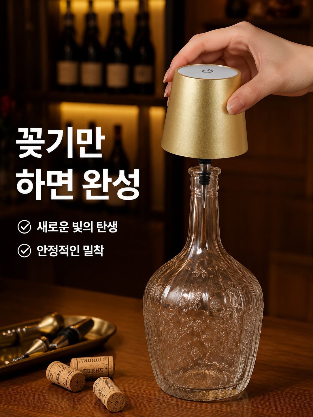 휴대용 내장형 LED 조명