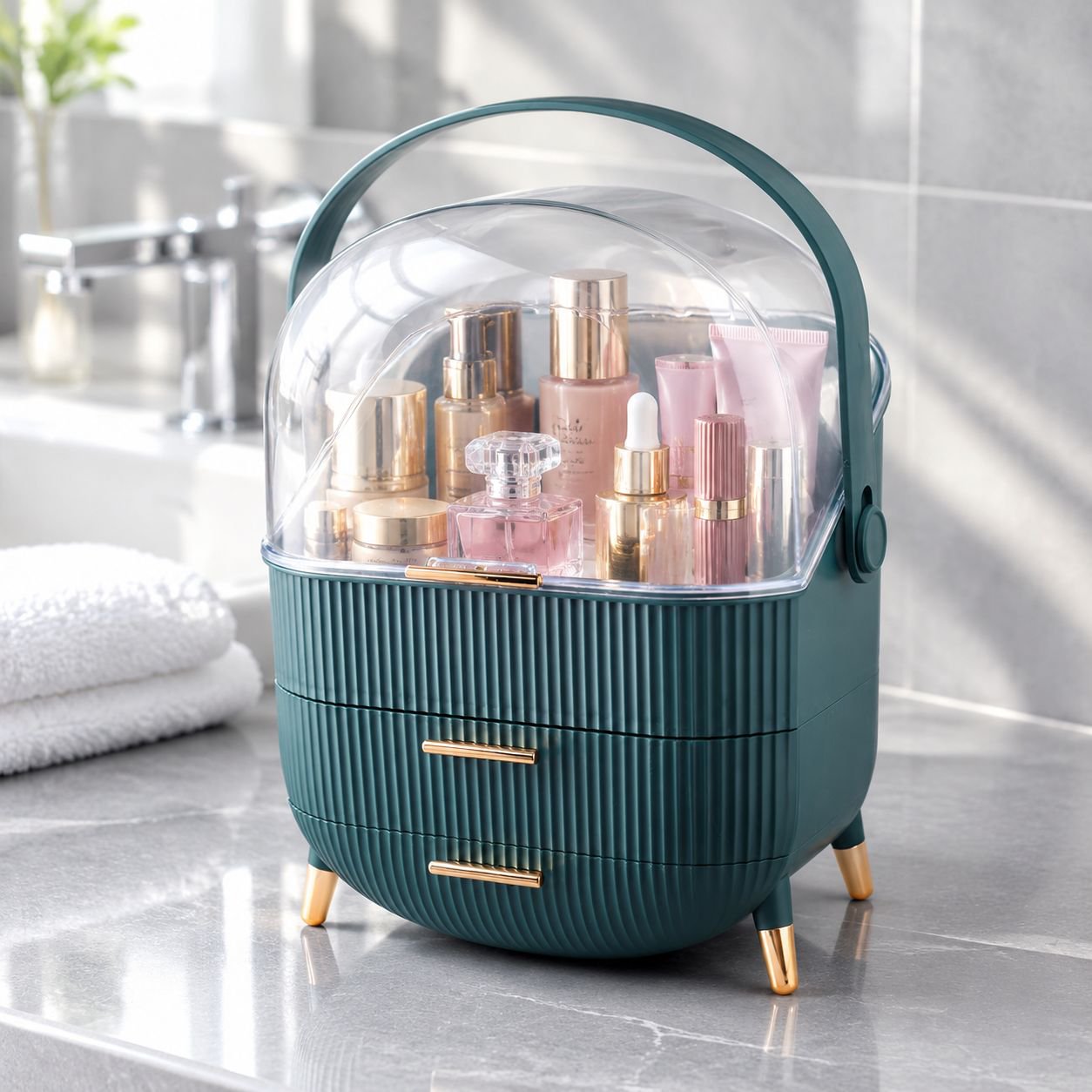 Multi-functional Large Capacity Cosmetic Storage Box