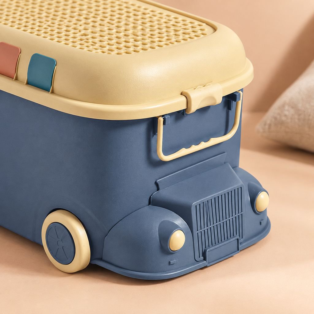 Caja de almacenamiento de juguetes locomotora, caja de almacenamiento para el hogar, caja de almacen