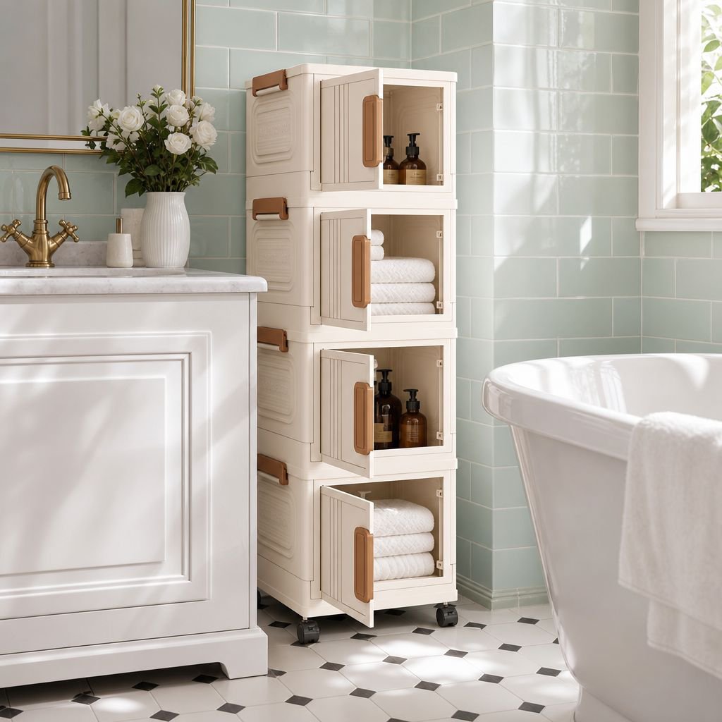 Armoire mobile pour optimiser l'espace à la maison