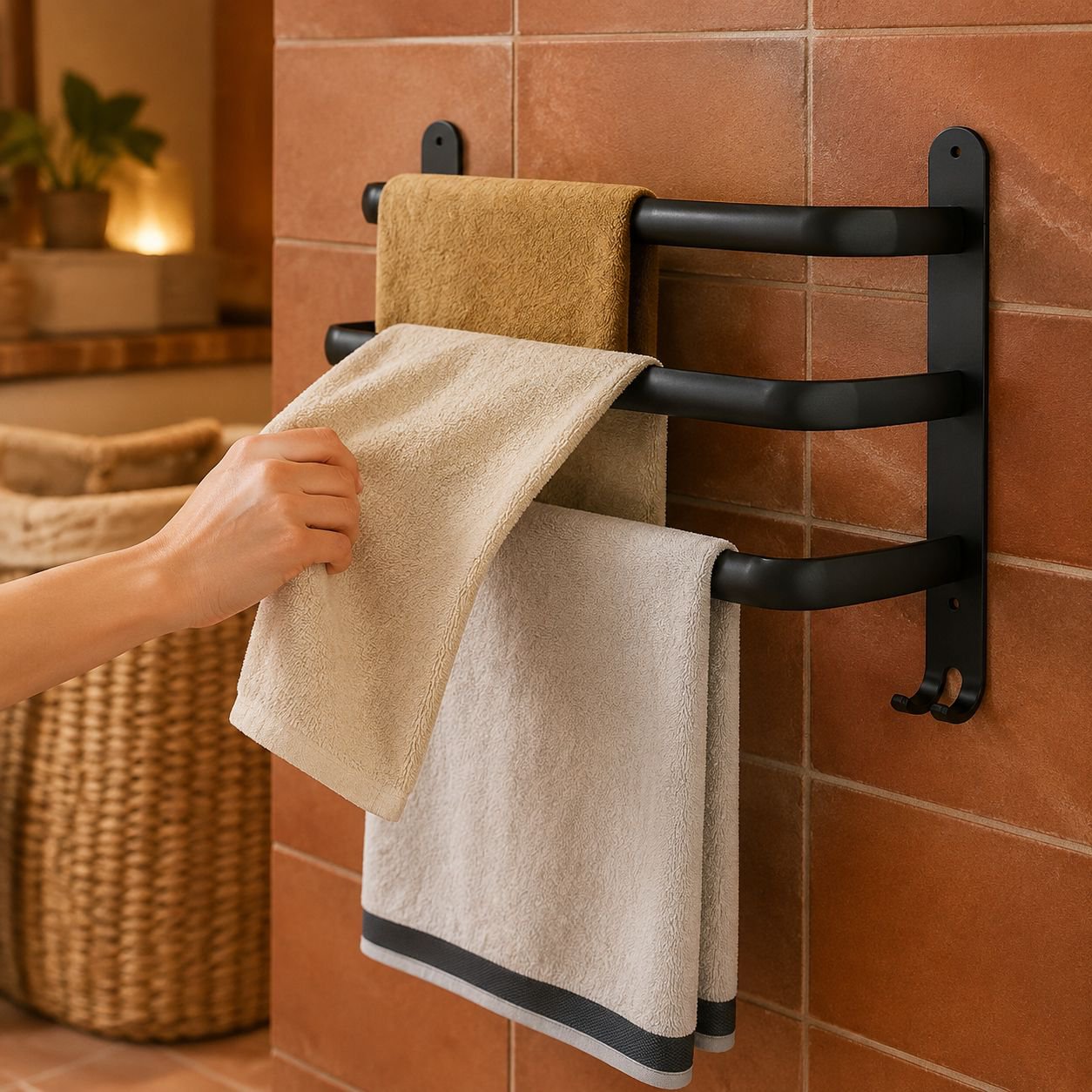 Organizador de baño moderno sin taladro