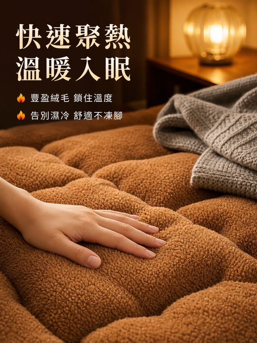 羊羔絨床墊