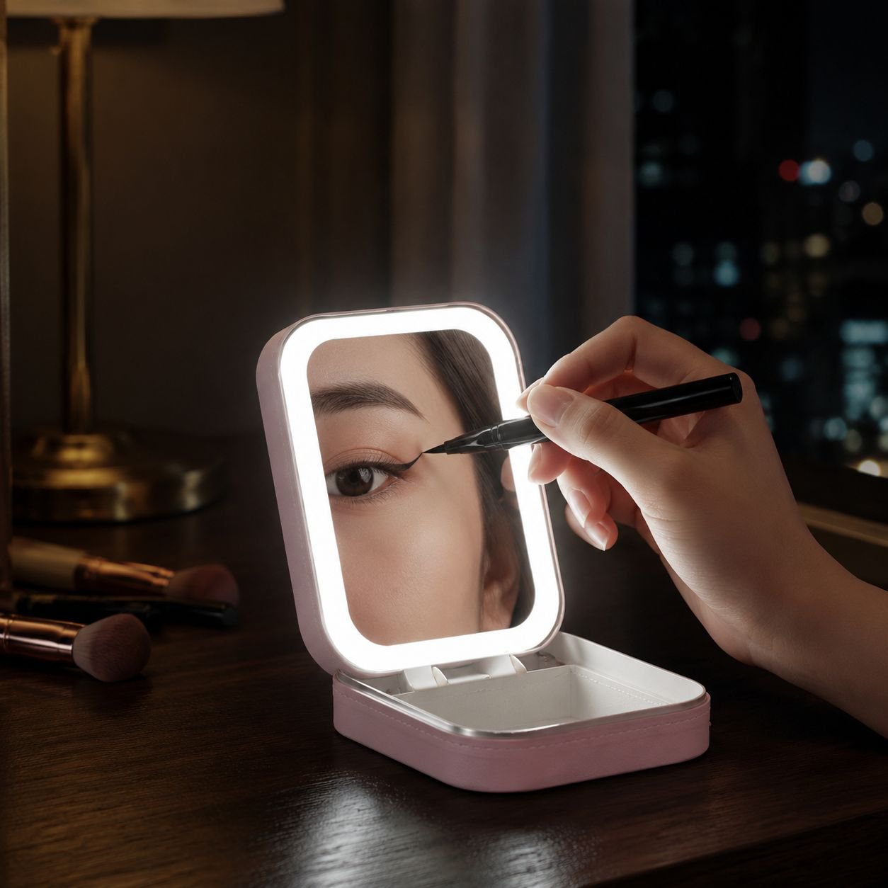 LED 조명 화장품 정리함 고급 디자인
