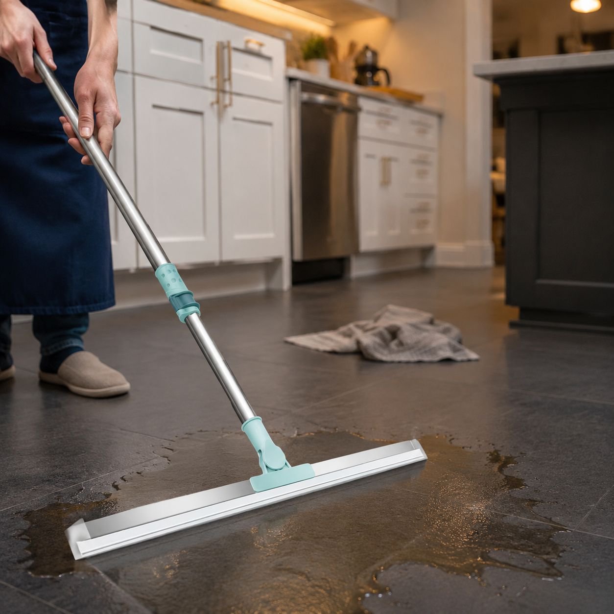 Raspador de suelo de silicona extensible
