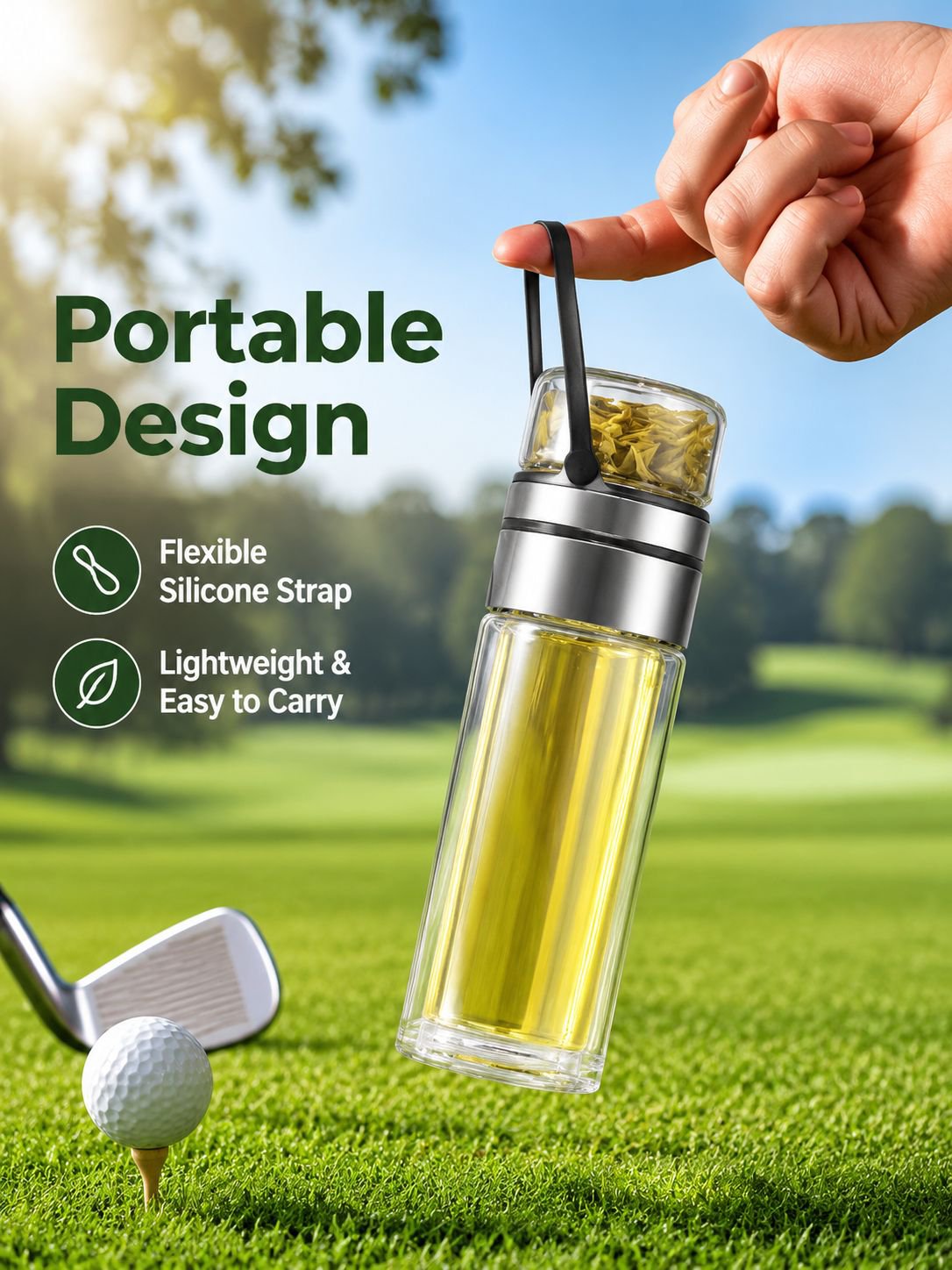 Double-layer Filter Glass Teacup