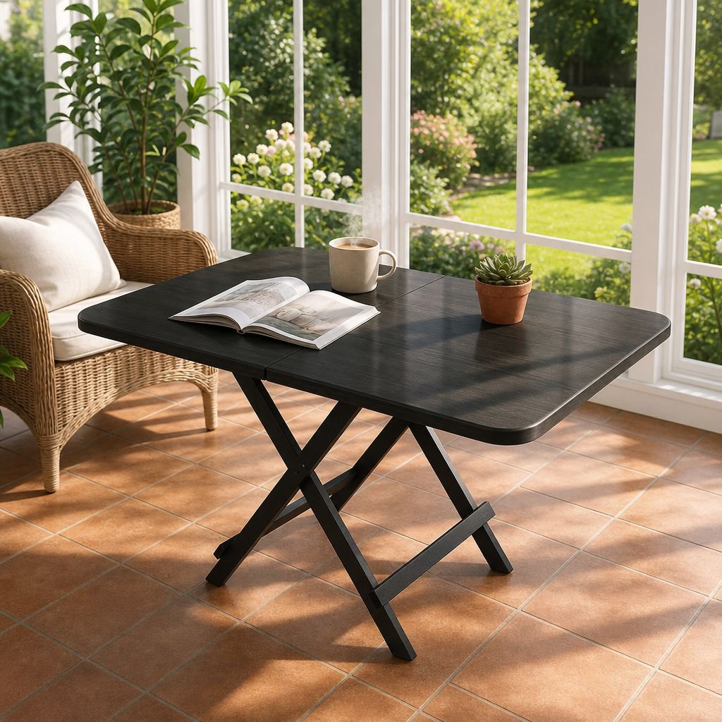 Compact foldable table for easy storage