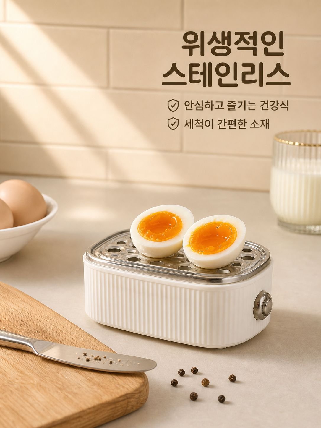 기숙사 미니 다용도 가정용 스테인리스 자동단전 계란찜기