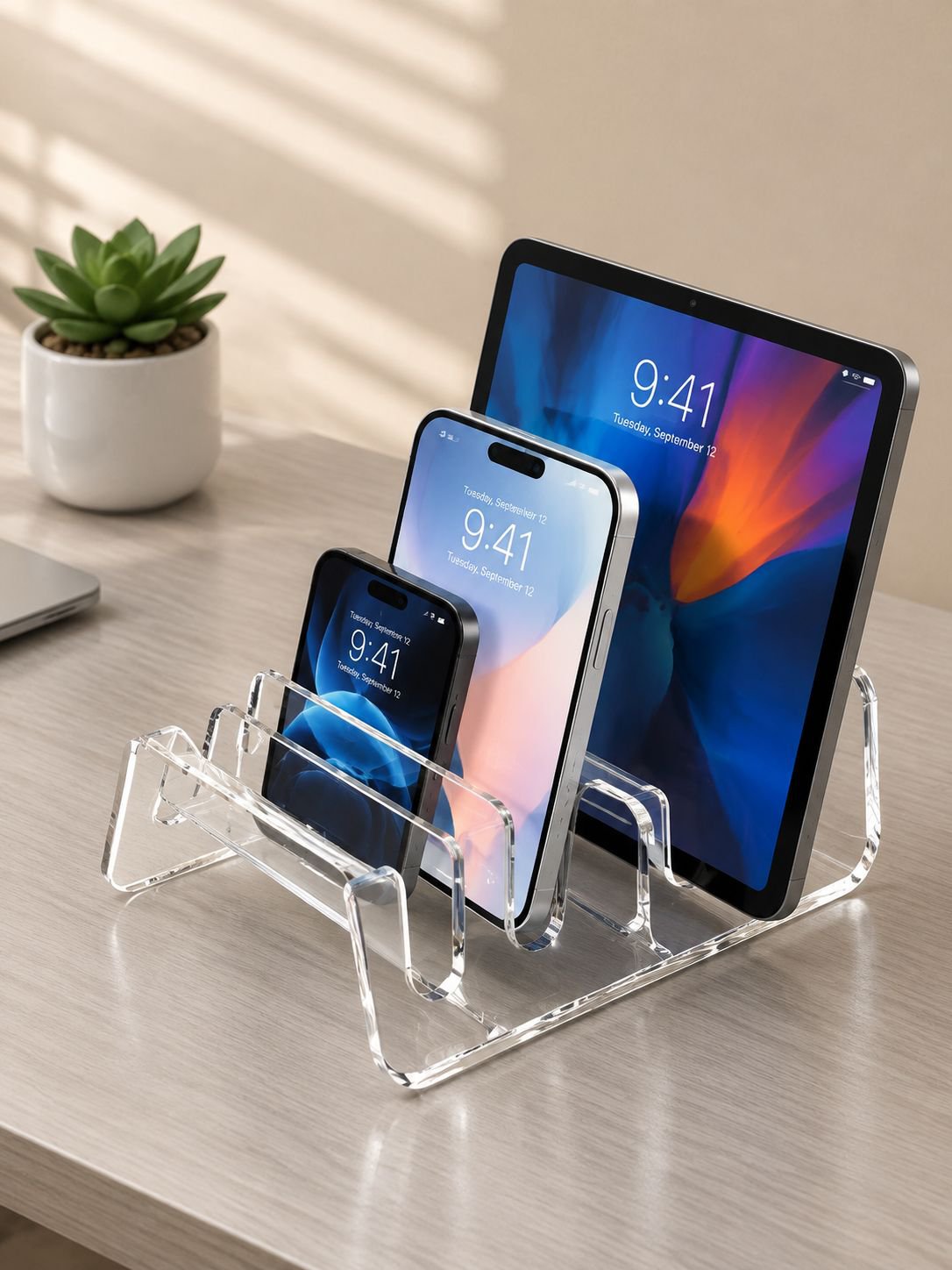 Schreibtisch Organizer für Handys und Zubehör