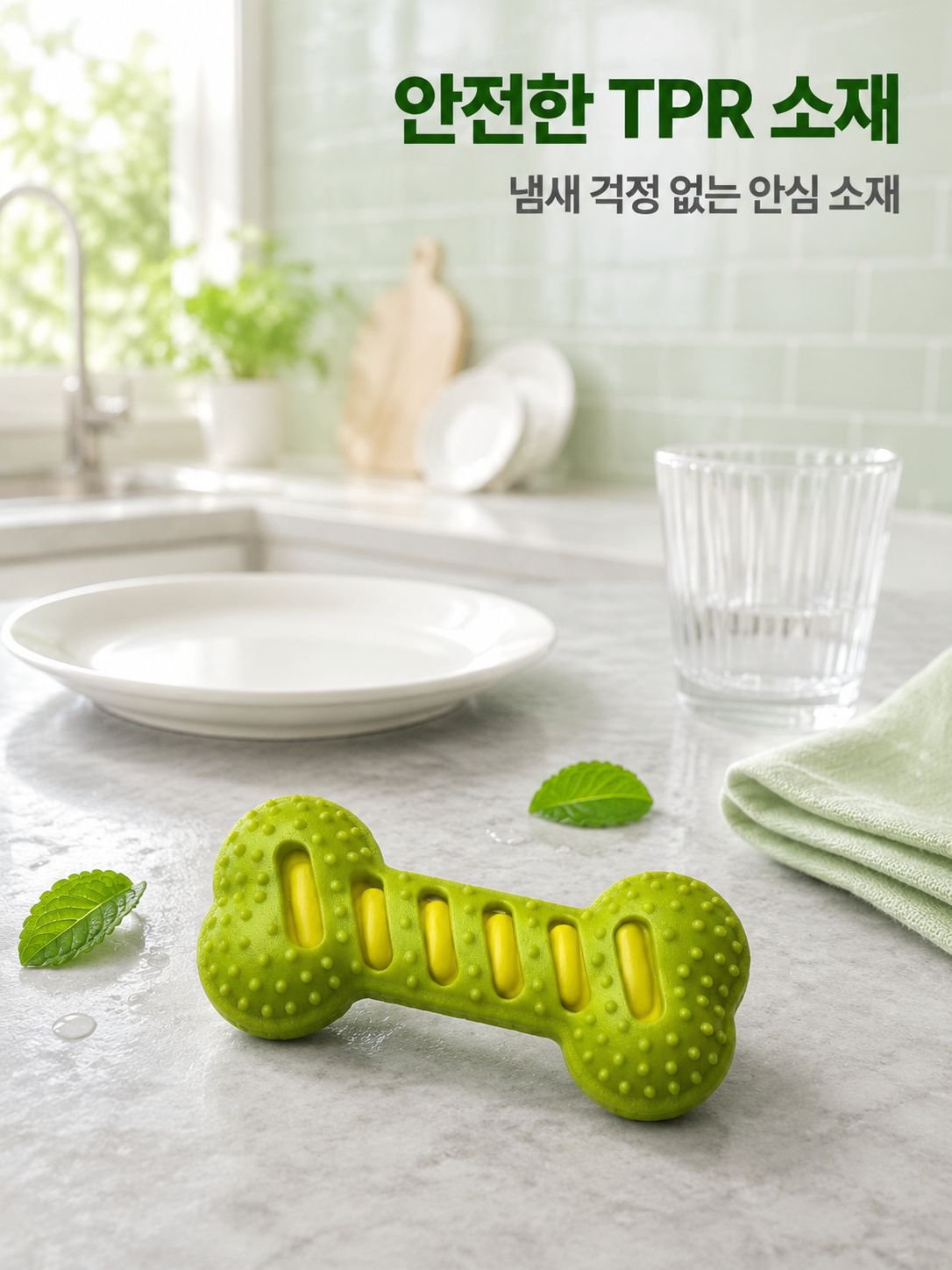 견고한 소리나는 뼈 개 장난감