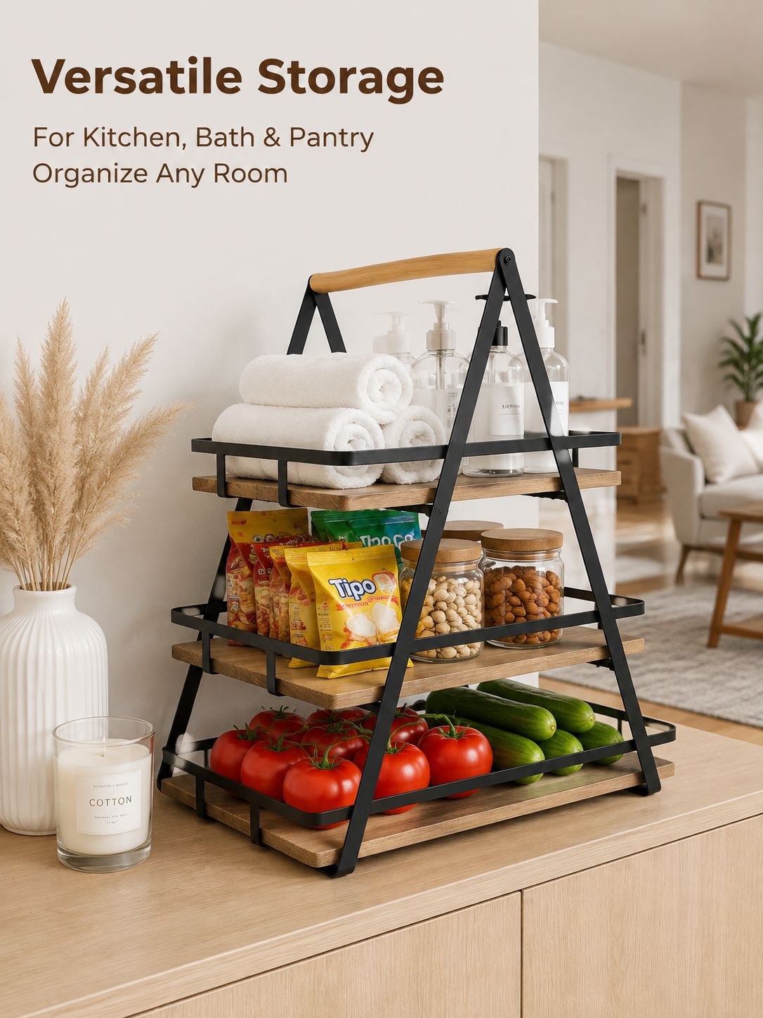 Multi-functional Home Kitchen Fruit and Vegetable Storage Basket