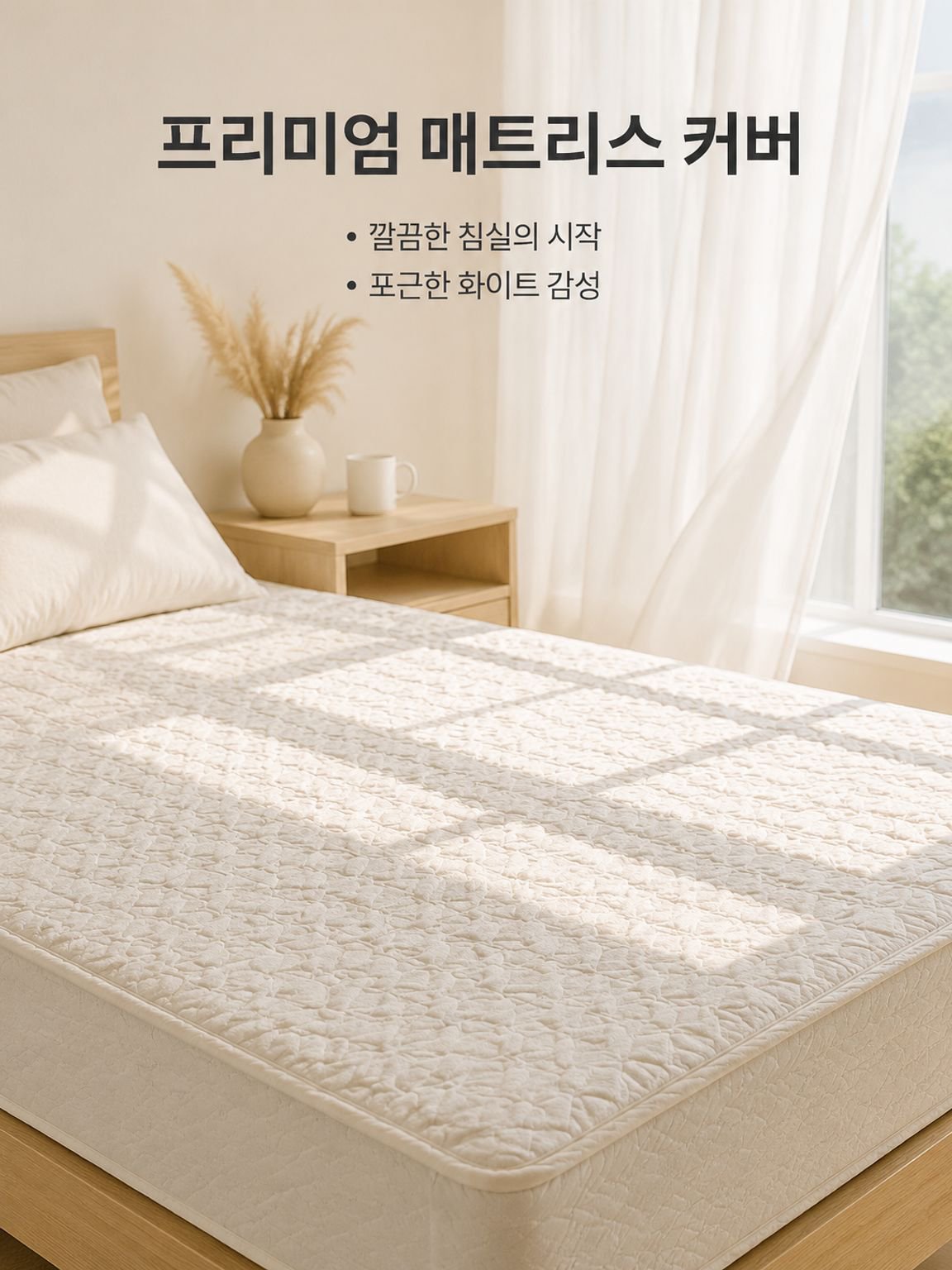 편안한 진드기 방지 매트리스 프로텍터