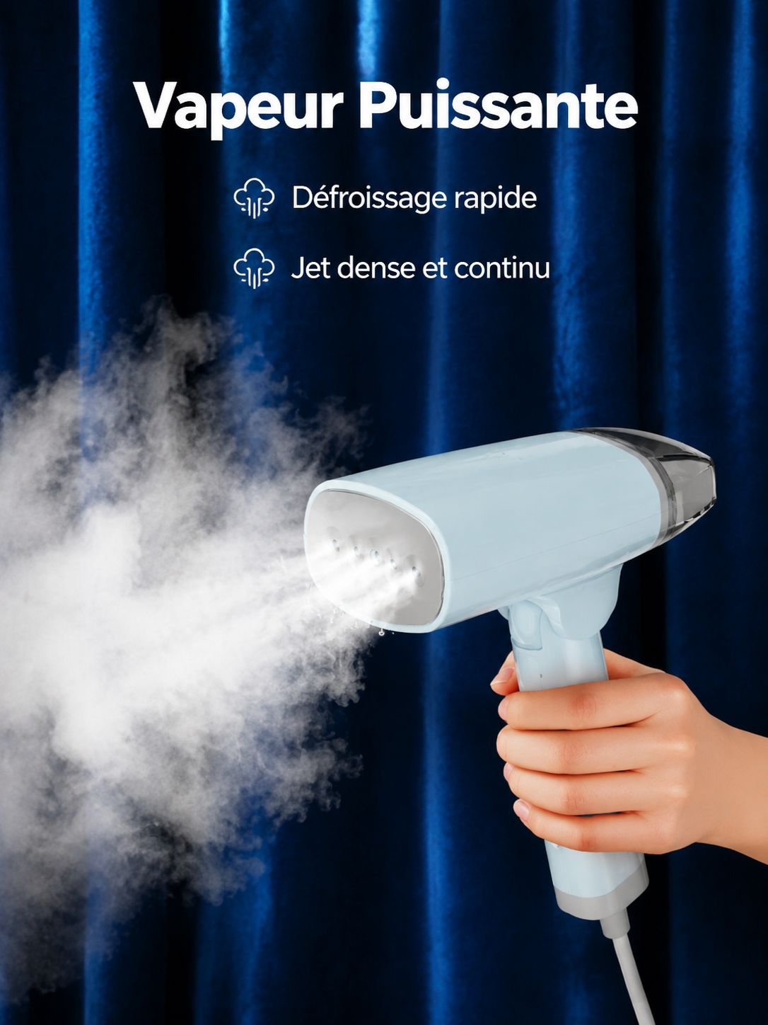 Défroisseur vapeur portable à main