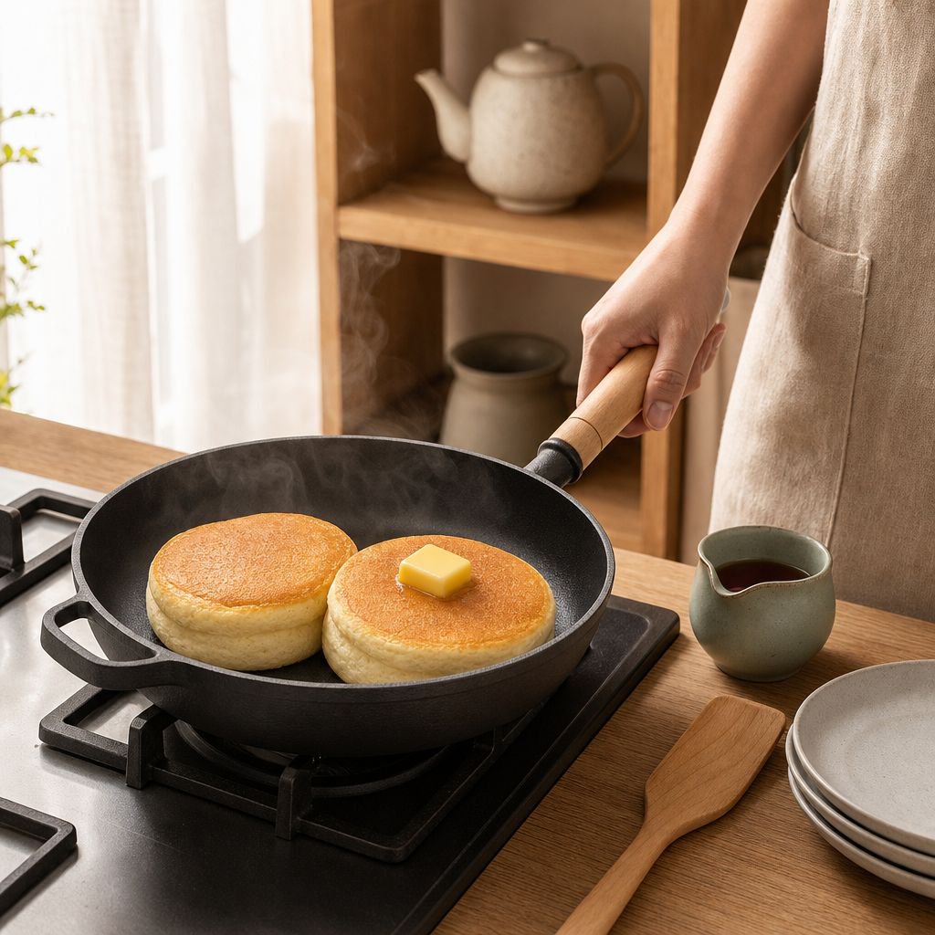鋳鉄フライパン、ノンスティック加工のないステーキ用フライパン