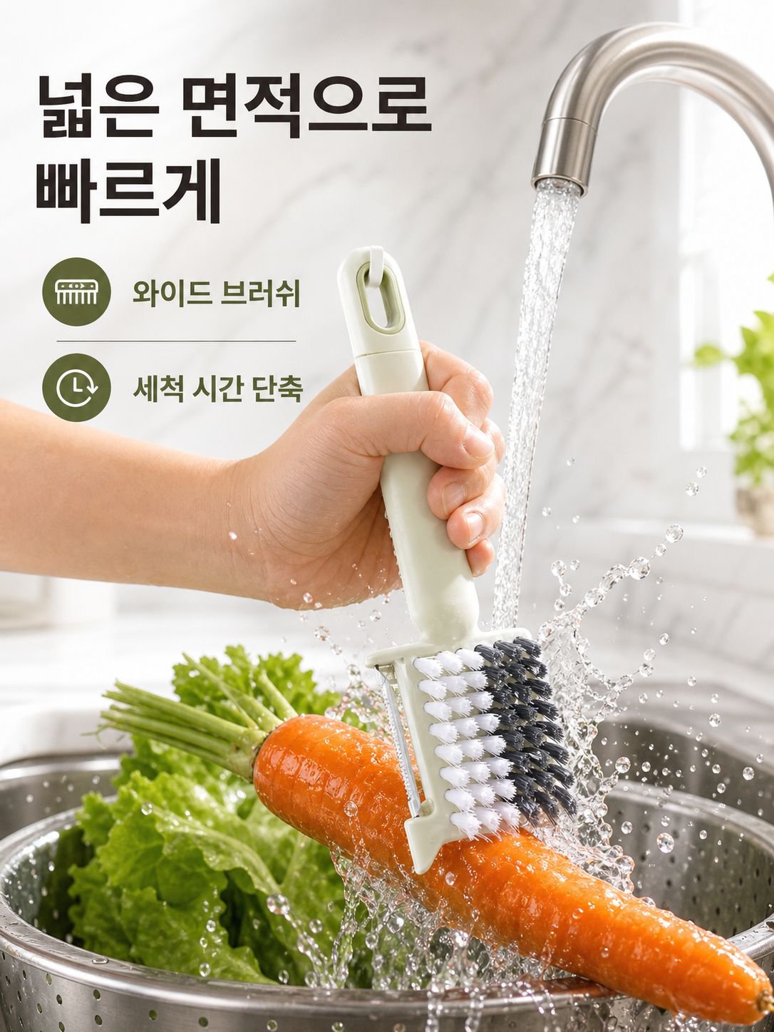 다용도 과일·채소 브러시