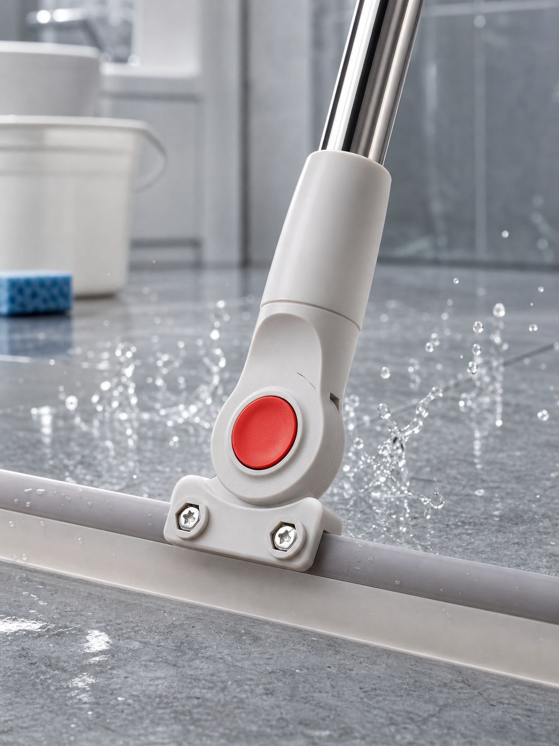 Durable rubber blade squeegee for home use