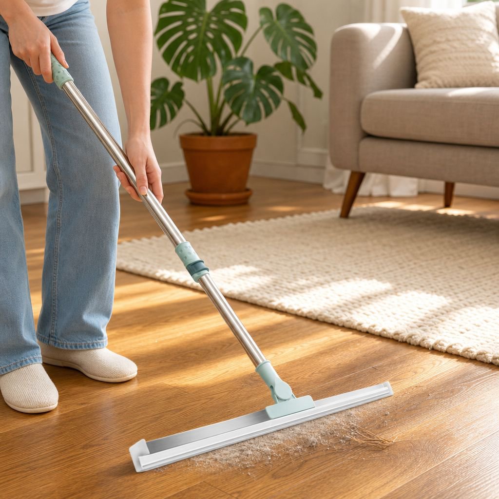 Raspador de suelo de silicona extensible