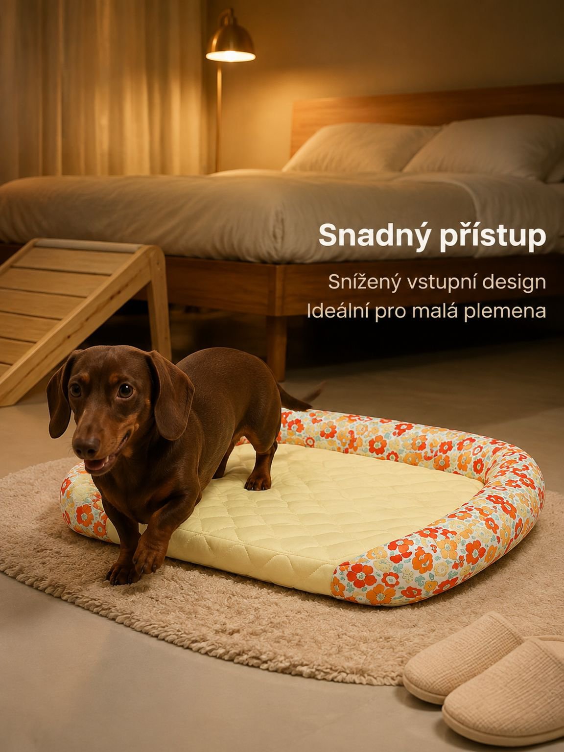 Chladicí podložka s květinovým potiskem