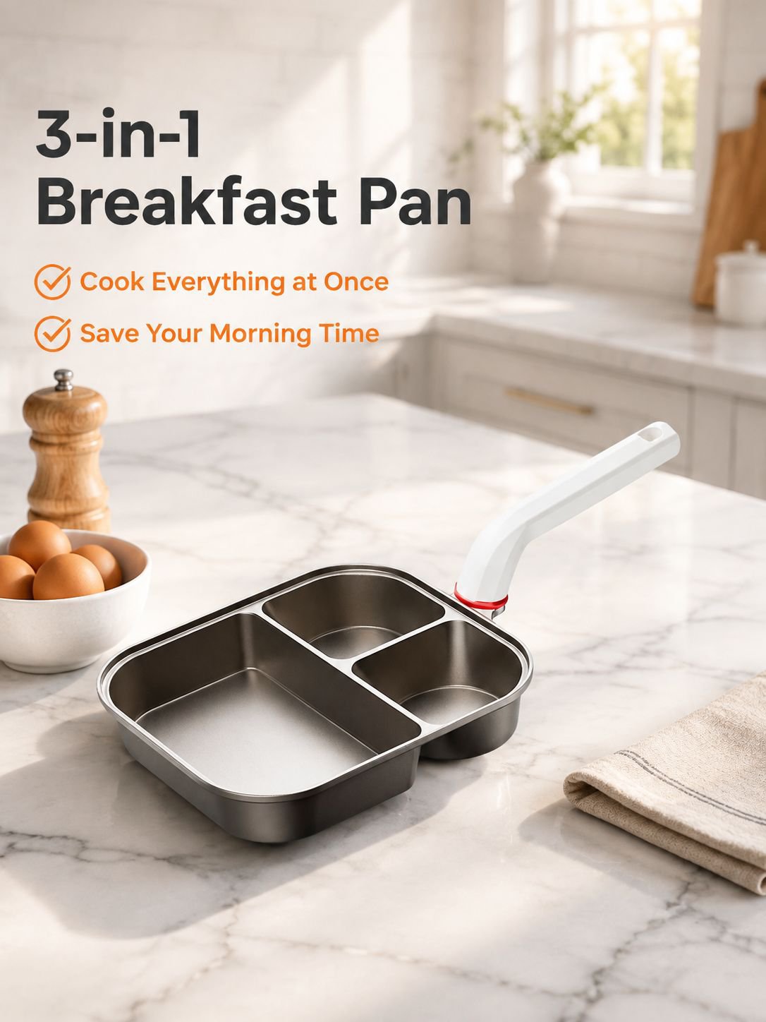 Durable Titanium Breakfast Fry Pan