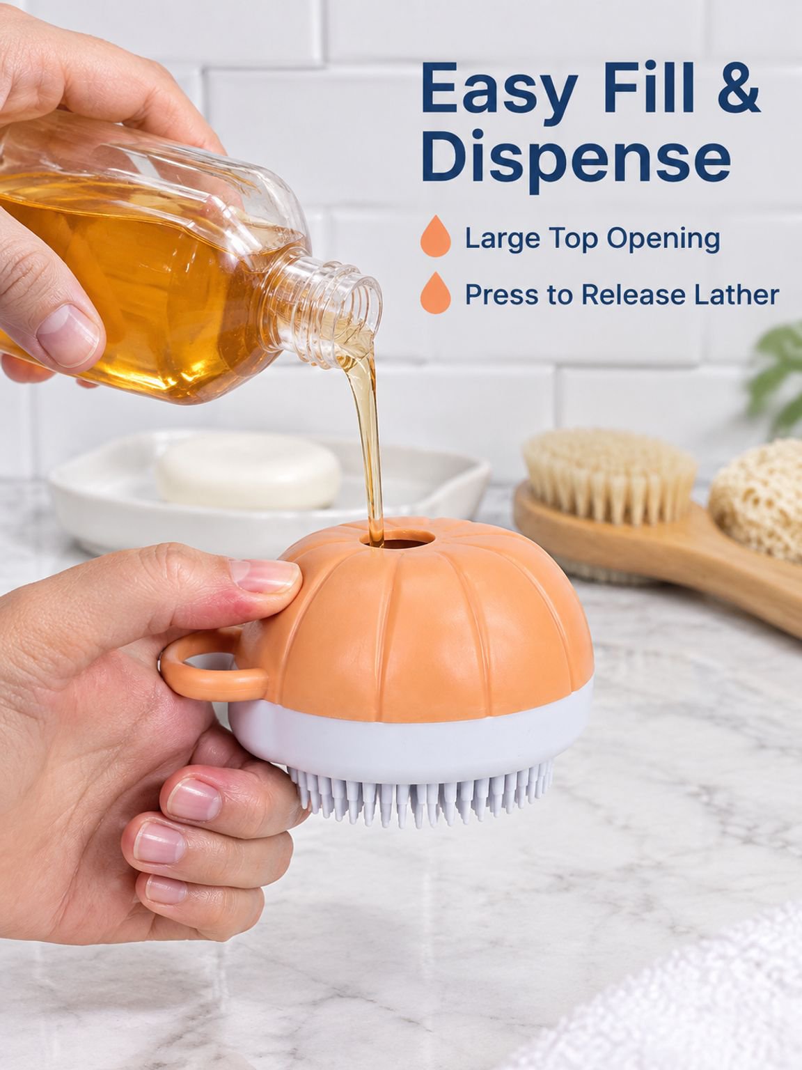 Dog and Cat Massage Cleaning Brush
