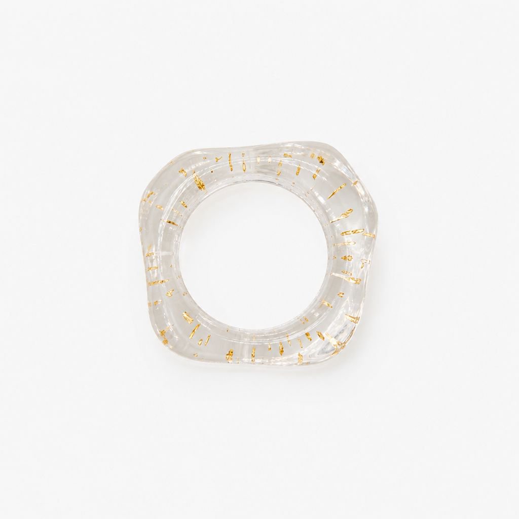 Niche High-End Style Resin Ring, Geometric Design, Artistic Index Finger Ring