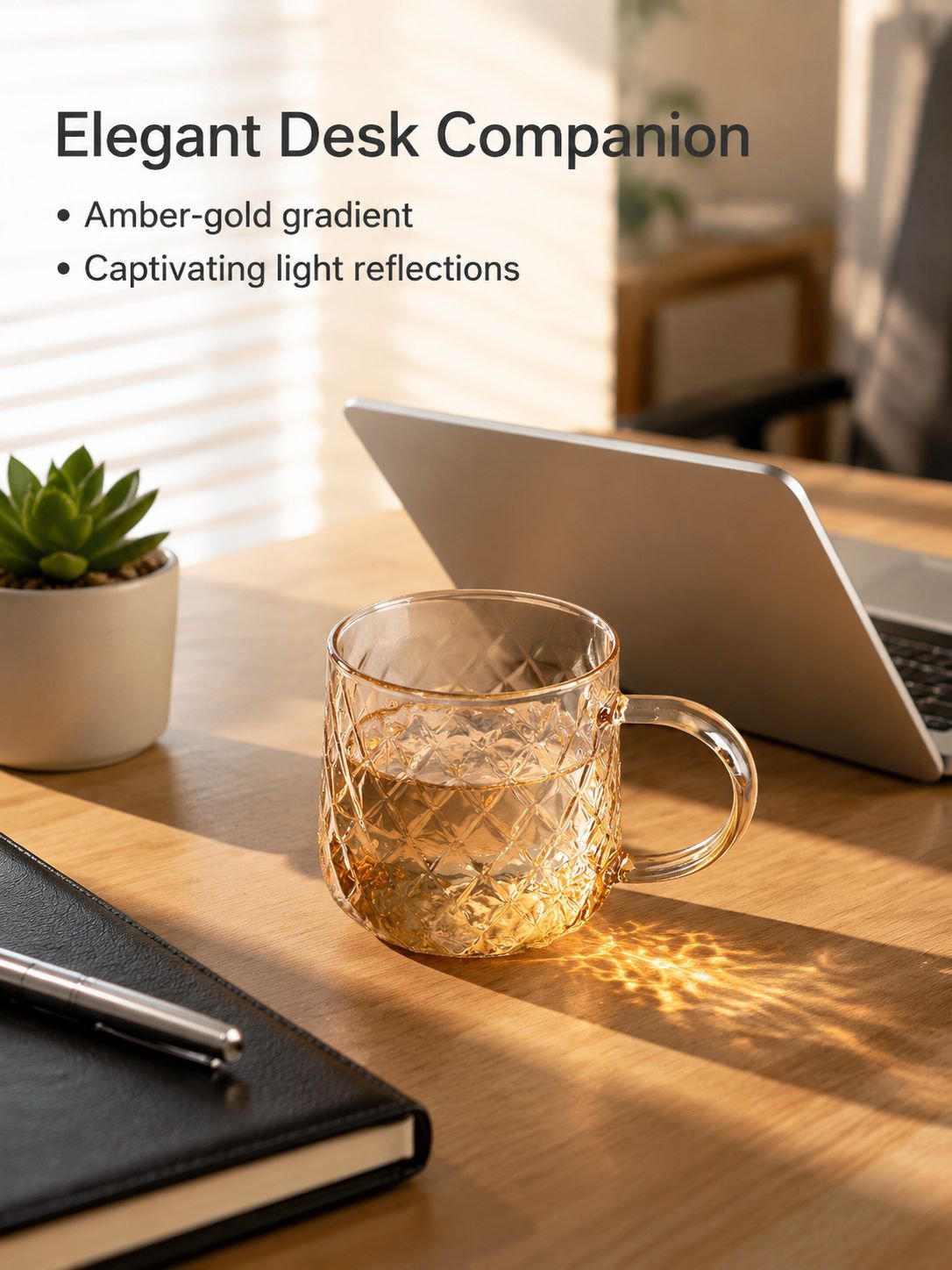 Heat-resistant glass water cup