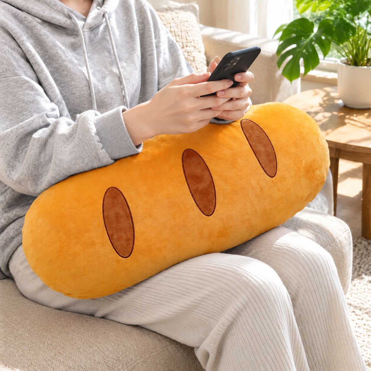 本物そっくりバゲットクッション